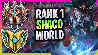 RANK 1 SHACO IN THE WORLD  RANK SHACO JUNGLE GAMEPLAY  RANK 1 SHACO GUIDE [upl. by Bigford]