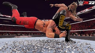 50 Insane Finishers on THUMBTACKS  WWE 2K22 [upl. by Adnorrahs]