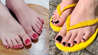 TOP 50 MIND BLOWING PROFITABLE ATTRACTIVE SUPER STYLISH NEW FEET NAIL ART DESIGN [upl. by Allmon]