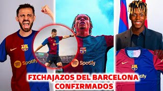 🚨LOCURA NUEVO BARCELONA 20242025  FICHAJES YA CONFIRMADOS PARA LA PROXIMA TEMPORADA [upl. by Pagas]