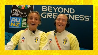 Upplev finalen i CornholeVM Magdalena Eriksson amp Nathalie Björn kommenterar [upl. by Howe529]