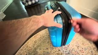 Samsonite Omni PC Hardside Expandable Luggage with Spinner Wheels CarryOn 20Inch Review [upl. by Ced]