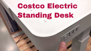 Tresanti Powered Adjustable Height Desk at Costco  Quick Look [upl. by Nitsew734]