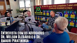 Entrevista com os advogados Dr Welson Olegário e o Dr Amauri Piratininga no Rotativa No Ar  1512 [upl. by Alit]