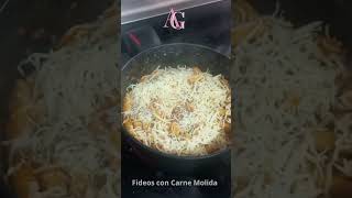 Fideos con carne molida 10 Cocina Papa Dani [upl. by Dibri]