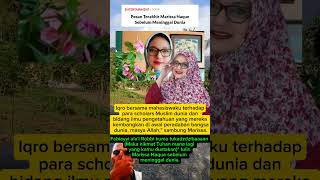 Pesan Terakhir Marissa Haque Sebelum Meninggal Dunia [upl. by Fonsie]