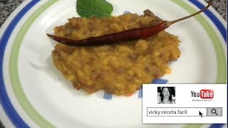 FRIJOLES REFRITOS CON CHORIZO  Vicky Receta Facil [upl. by Hock585]