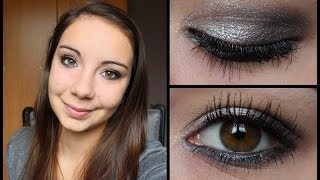 Spécial Fête ❅ Maquillage Argenté amp Noir de Noël ou du Nouvel An ❅ [upl. by Hippel449]