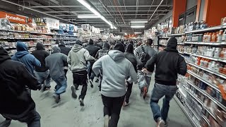 It Begins… Starving Migrants Raid NYC Supermarket [upl. by Nitsoj]