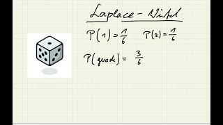Stochastik Ich weiß was ein Laplace Würfel ist [upl. by Artinad288]