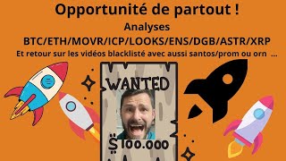 CA PUMP DE PARTOUT BTCETHDGBICPXRPLOOKSMOVRENSASTR Et retour sur mes vidéos [upl. by Nadual]