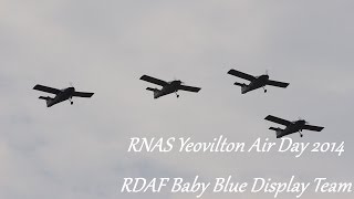 RDAF Baby Blue Display Team  RNAS Yeovilton Air Day 2014 HD [upl. by Daniela]