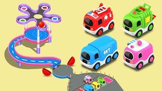 Fun Color Balls and Street Vehicles Toys Play  Toy Cars for KIDS [upl. by Anej]