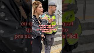 Melhores cantadas de Jaqueline Santos nos policiais 😂 shorts [upl. by Niotna]