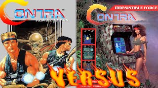 Contra NES vs ARCADE  Level by Level Comparison  FULL GAME Walkthrough  4K60ᶠᵖˢ UHD🔴 [upl. by Delcina83]