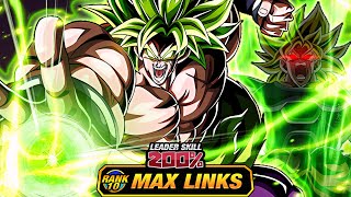 9TH ANNIVERSARY DOKKANFEST LR FULL POWER SSJ BROLY LEVEL 10 LINKS 100 DBZ Dokkan Battle [upl. by Price1]