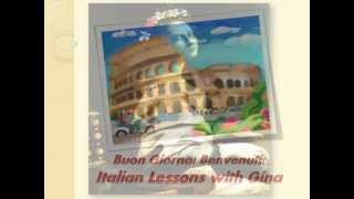 Italian Lessons with Gina Lesson 8 Adjectives [upl. by Aitnauq]