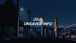 joji  unsaved info sub español [upl. by Akinam763]