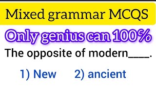 grammar Mcqsmixed grammar mcqsonly genius up to 80 [upl. by Airod]