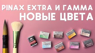 Акварель Pinax Extra и Гамма Старый мастер  новые цвета PV49 PBK25 PB28PY119 PR179 PG50Pbr29 [upl. by Repip939]