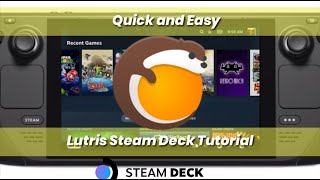 Lutris Tutorial Steam Deck Play Quack Games [upl. by O'Connor]