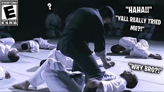 When IP MAN gave 10 BLACK Belts Straight HANDS in a Reverse Jumping [upl. by Airekahs]