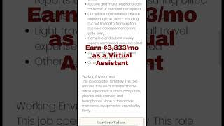 Earn 3833 as a Virtual Assistant  Rivvly [upl. by Yelsnik]