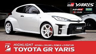 Highlight  Toyota GR Yaris x ล้อ ADVAN RG4 x โช้ค Ohlins DFV x ท่อ Remus x กรอง Eventuri [upl. by Oicnaneb]