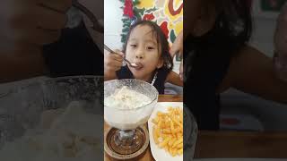 Sarap daw halohalo at french fries😋 youtubeshorts shorts trending viralvideo yummy [upl. by Lauhsoj]