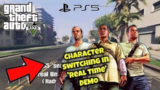 GTA 5 Seamless Character Switching PS5 real time NO edits DEMO [upl. by Neelsaj]