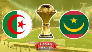 Algeria vs Mauritania  Cup Africa Tota Lenergies Afcon 2024  eFootball PES Gameplay PC HD [upl. by Aleuname]