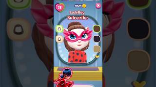 Miraculous  Ladybug Makeover 😻MyTalkingAngela2viralvideo shortvideoshortvideoladybugtrending [upl. by Leoni]