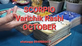 🌷SCORPIO  Varichik Rashi in the month of October kaisi rahegi apki love life ❤️ [upl. by Biddy]