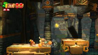 Donkey Kong Country Tropical Freeze  100 Walkthrough  72 Rocket Rails Puzzle Pieces [upl. by Flodur]