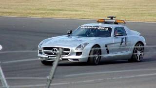 F1 Safety Car Drift at Silverstone [upl. by Nevile]