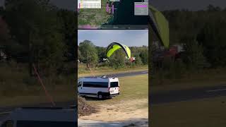 Landing after flying 725 miles in 2 days paramotor [upl. by Eillod107]