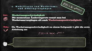 II 4  Modellieren von Wachstums und Abklingvorgängen mit der eFunktion [upl. by Bradly]