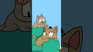 Two cats and a spider animation flipaclip cat [upl. by Aihsatsan]