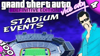 GTA Vice City Definitive ALL PROPERTIES  STADIUM EVENTS 100 Walkthrough [upl. by Tebor]