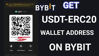 How To Get Your USDT ERC20 Wallet Address On Bybit  Get USDT Wallet Address [upl. by Massingill]