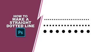 How to make a straight dotted line in photoshop [upl. by Dielle]