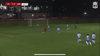 Mateusz Musiałowski gol dla Liverpool U21 [upl. by Baseler]