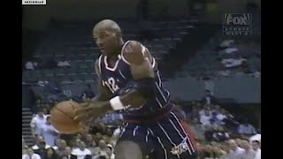 Clyde Drexler Drops 43 pts In His Last NBA Season Rockets  Clippers November 1997 [upl. by Marietta248]