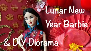 LUNAR NEW YEAR 2021 BARBIE UNBOXING AND DOLL PHOTOGRAPHY DIORAMA CRAFT FOR CHINESE NEW YEAR [upl. by Yelena]