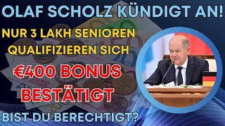 Nur 300000 Senioren erhalten €400 Erhöhung in der Gesetzlichen Rentenversicherung – Sind Sie dabei [upl. by Ttenna969]