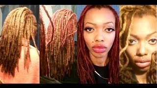 Color Rinse vs Dye  SemiPermanent Red Dye on my Blonde Locs [upl. by Lednek]