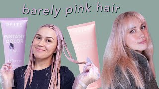 toning my blonde hair pink  brite organix [upl. by Olotrab]