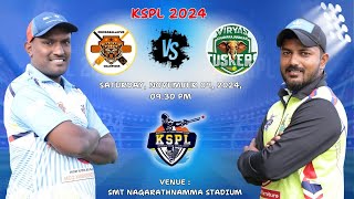 KSPL  2024  CHIKKABALLAPURA CHAMPIONS VS CHAMARAJANAGARA TUSKERS  MATCH  17 [upl. by Eiramac]