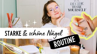 Gesunde amp lange Fingernägel 💅 Meine Nagelroutine für Zuhause [upl. by Niwle810]