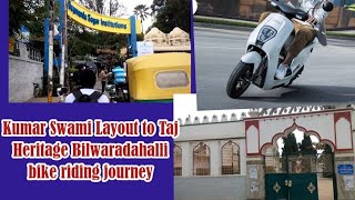 Kumar swamy layout to Bannerghatta road bangalore  taj mahal bilwardahalli journey [upl. by Eliath851]